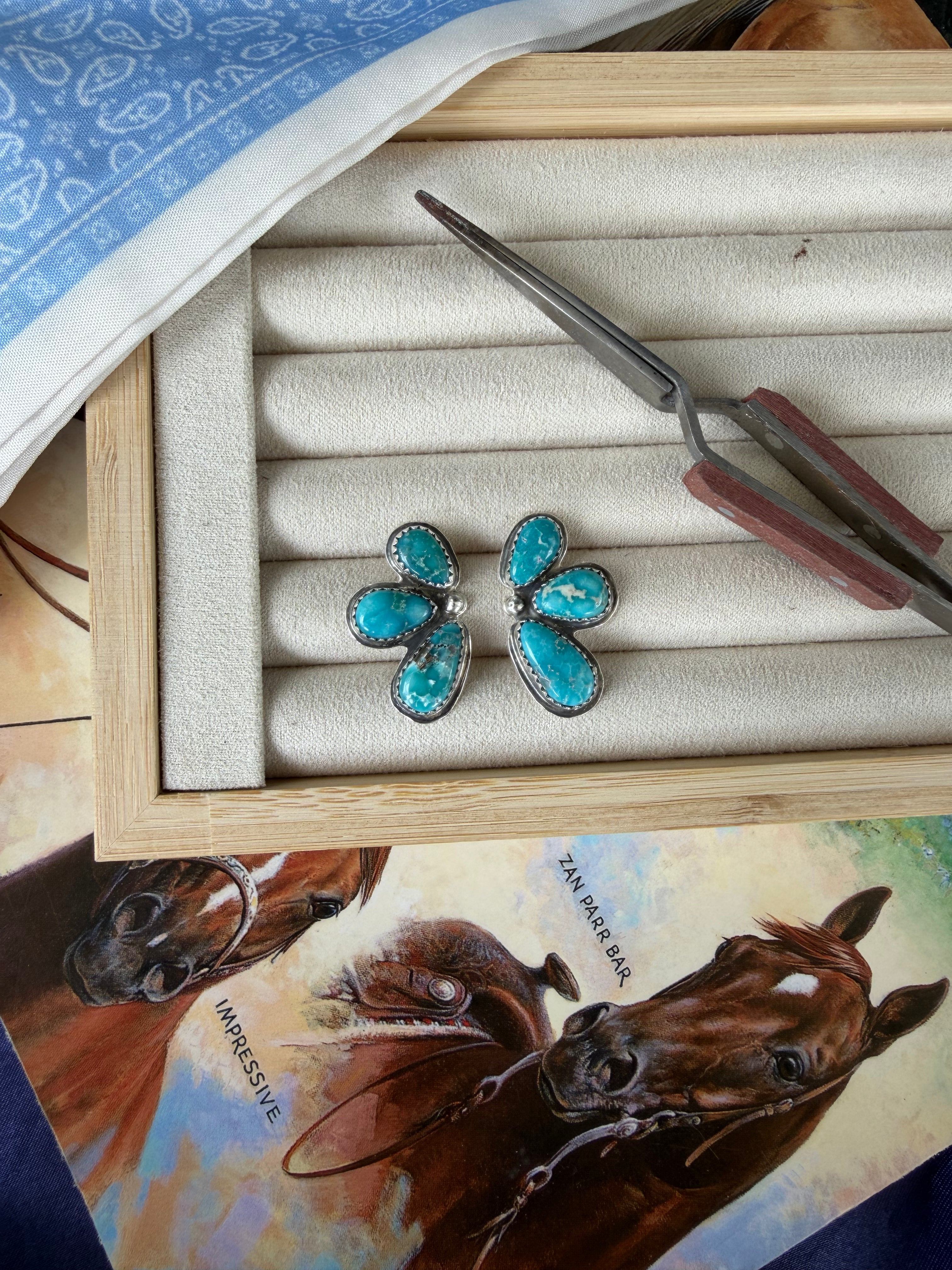 White Water flower studs