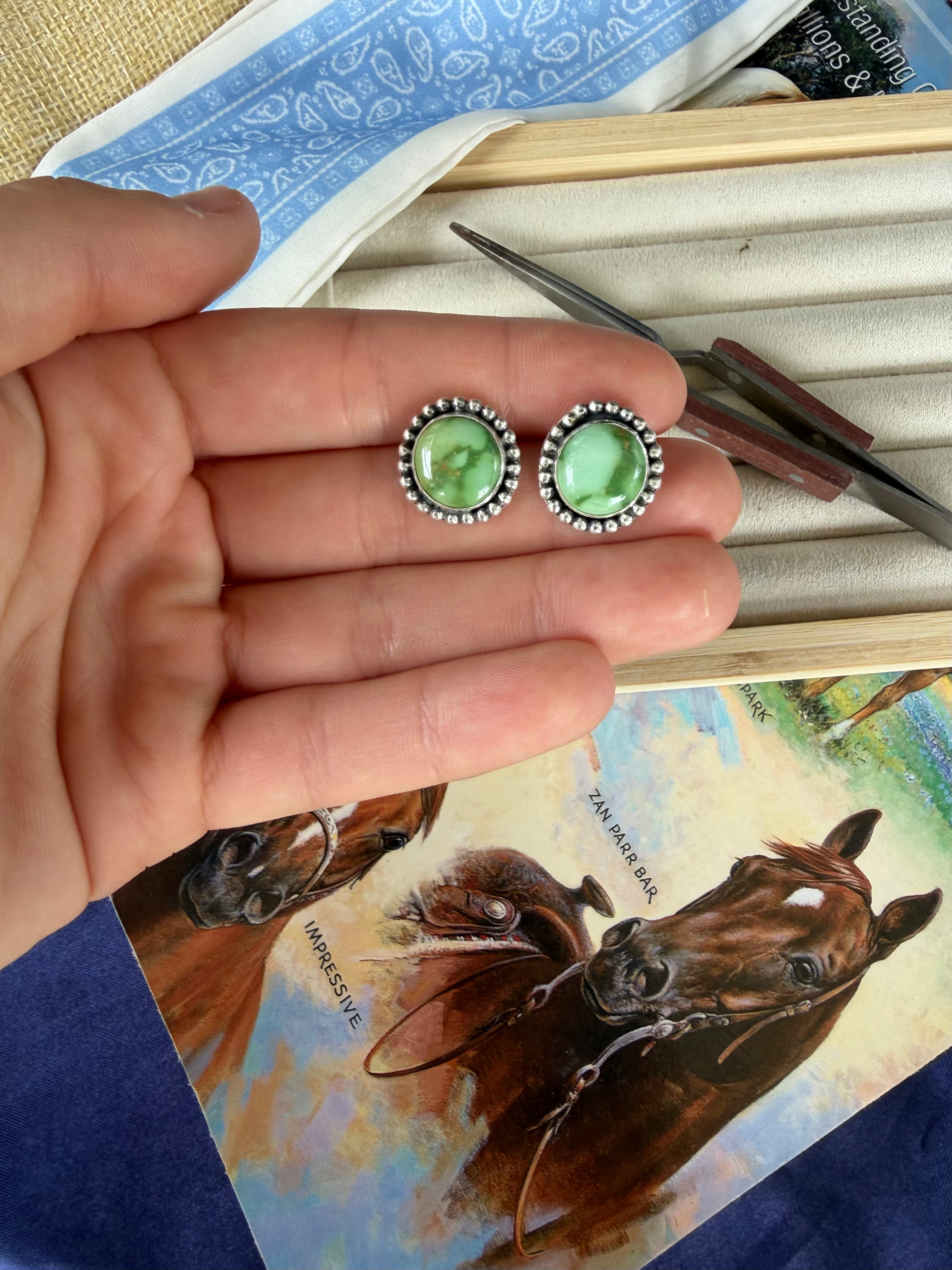 Emerald Valley circle studs
