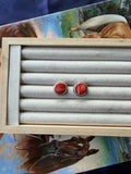 Red spiney studs